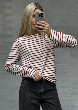 Maggie pablo ls bluse Vanilla Ice/Winery Mads Nørgaard 